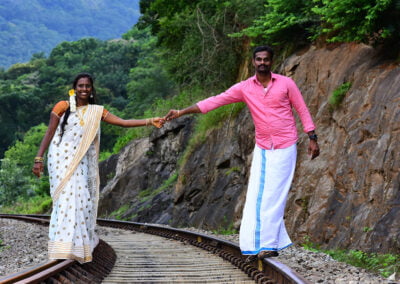 Suresh weds Banu Outdoor photography sankarankovil, Tenkasi