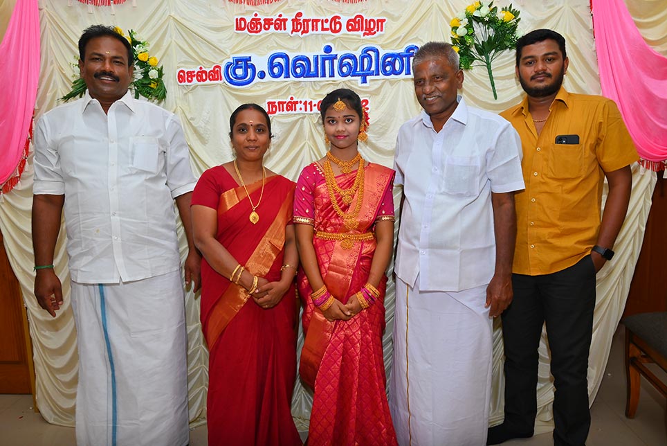 Vershini Puberty Photography in Sankarankovil