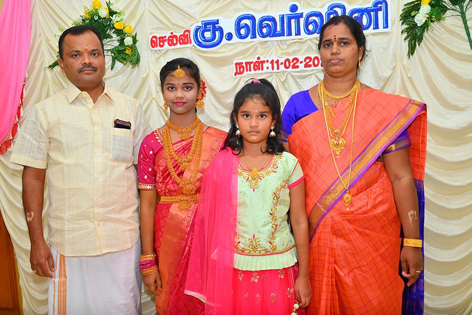 Vershini Puberty Photography in Sankarankovil
